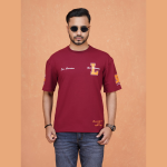 Premium Drop Shoulder T-Shirt Maroon (Jordan Brand)
