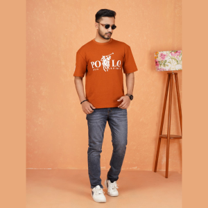 Premium Drop Shoulder T-Shirt Black (Polo Brand)